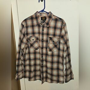 Mens Size L - Lee Multicolor Plaid Shirt